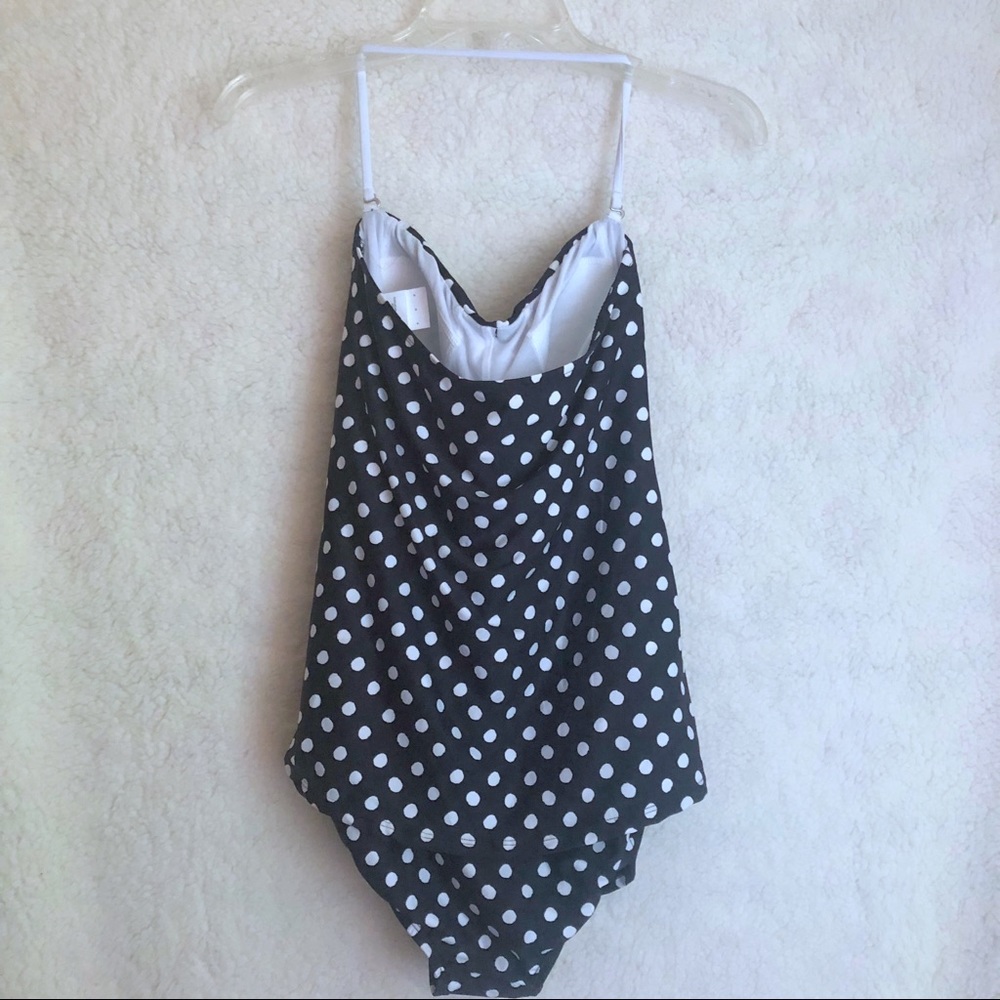 Clean water Polka Dot Halter Swimsuit - Picture 2 of 3